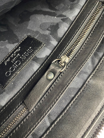 【中古品】【メンズ/レディース】 JIMMY CHOO ジミーチュウ スタッズ クラッチバッグ バッグ 188-251106-jt-20-min 万代Net店