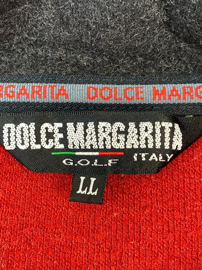 【中古品】【メンズ】 DOLCE MARGARITA ドルチェ・マルガリータ HALF ZIP FLEECE ハーフジップ フリース スウェット 146-260813-ta-03-min サイズ：LL カラー：レッド 万代Net店