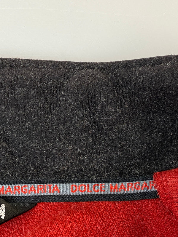 【中古品】【メンズ】 DOLCE MARGARITA ドルチェ・マルガリータ HALF ZIP FLEECE ハーフジップ フリース スウェット 146-260813-ta-03-min サイズ：LL カラー：レッド 万代Net店