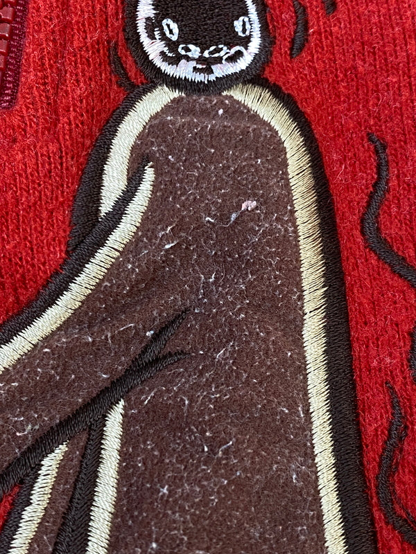 【中古品】【メンズ】 DOLCE MARGARITA ドルチェ・マルガリータ HALF ZIP FLEECE ハーフジップ フリース スウェット 146-260813-ta-03-min サイズ：LL カラー：レッド 万代Net店