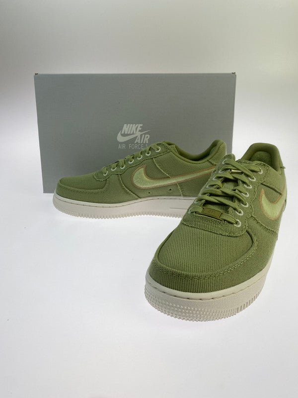 【中古美品】【メンズ】 NIKE ナイキ AIR FORCE 1 LOW CANVAS HV1204-300 エアフォース1 ロー キャンバス スニーカー 靴 160-251030-jt-05-min サイズ：US 8.5 26.5cm カラー：DUSTY OLIVE/OLIVE AURA-HENP 万代Net店