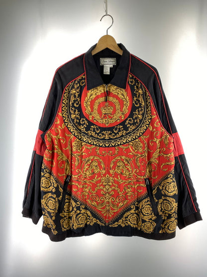 【中古品】【メンズ】 DIANE GILMAN ダイアン・ギルマン SCARF PATTERN JACKET 146-260110-zi-23-min サイズ：不明 カラー：ブラック/レッド系 万代Net店