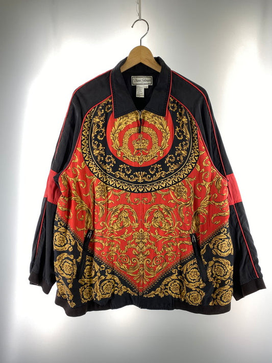 【中古品】【メンズ】 DIANE GILMAN ダイアン・ギルマン SCARF PATTERN JACKET 146-260110-zi-23-min サイズ：不明 カラー：ブラック/レッド系 万代Net店