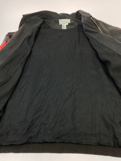 【中古品】【メンズ】 DIANE GILMAN ダイアン・ギルマン SCARF PATTERN JACKET 146-260110-zi-23-min サイズ：不明 カラー：ブラック/レッド系 万代Net店