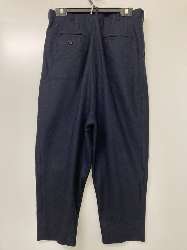 【中古品】【メンズ】 COMME des GARCONS HOMME コムデギャルソンオム HD-P035 2 TUCK PANT タックパンツ ボトムス ウール 151-251101-AS-19-min サイズ：M カラー：ネイビー 万代Net店