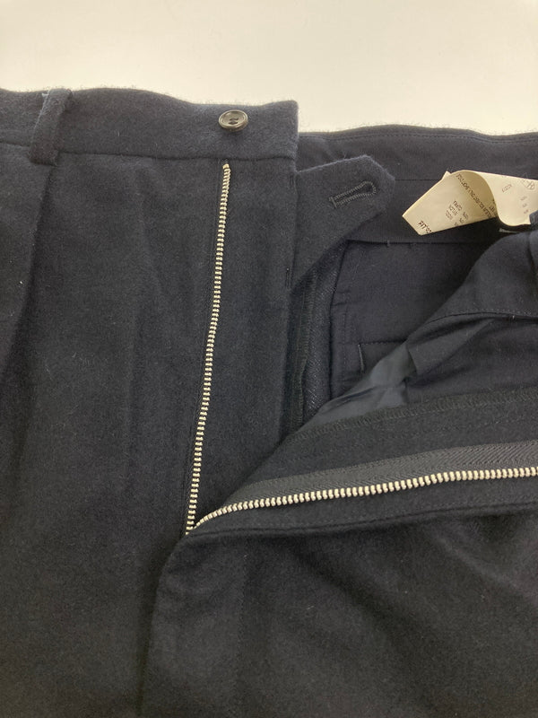 【中古品】【メンズ】 COMME des GARCONS HOMME コムデギャルソンオム HD-P035 2 TUCK PANT タックパンツ ボトムス ウール 151-251101-AS-19-min サイズ：M カラー：ネイビー 万代Net店