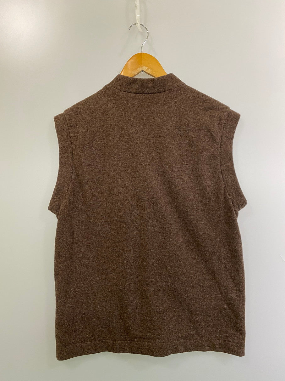 【中古品】【メンズ】 COMME des GARCONS SHIRT コムデギャルソンシャツ WOOL VEST ウールベスト 140-251102-zi-11-min サイズ：L カラー：ブラウン 万代Net店