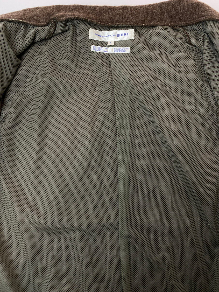 【中古品】【メンズ】 COMME des GARCONS SHIRT コムデギャルソンシャツ WOOL VEST ウールベスト 140-251102-zi-11-min サイズ：L カラー：ブラウン 万代Net店