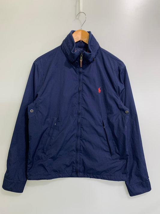 【中古品】【メンズ】 POLO RALPH LAUREN ポロ・ラルフローレン LS ZIP UP JACKET ジップアップジャケット 146-251112-zi-18-min サイズ：M カラー：ネイビー 万代Net店