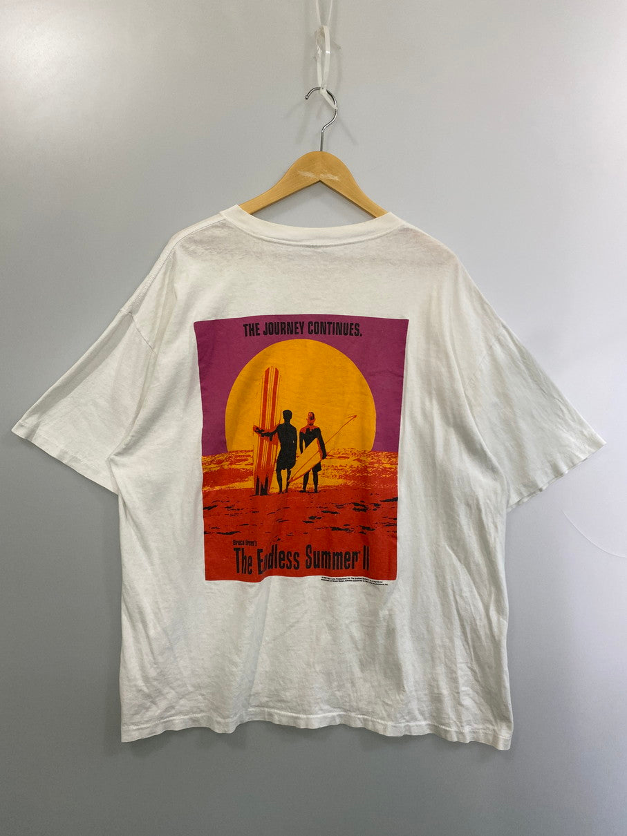 【現状渡し品】【メンズ】 ENDLESS SUMMER 2 エンドレスサマー2 90's S/S PRINT TEE(1993) 90年代 ショートスリーブ プリント Tシャツ 半袖 トップス 146-251106-kk-76-min サイズ：XL カラー：ホワイト 万代Net店