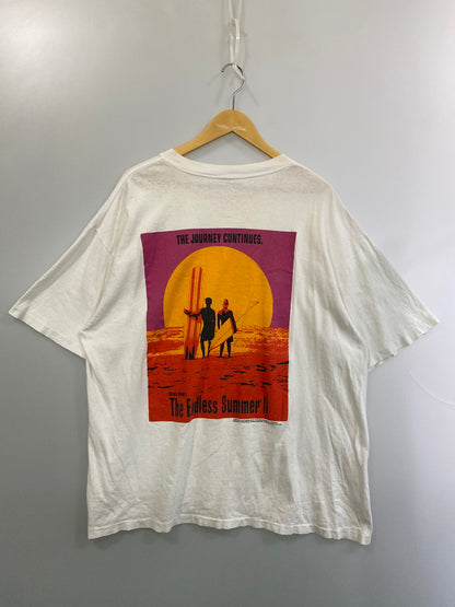 【現状渡し品】【メンズ】 ENDLESS SUMMER 2 エンドレスサマー2 90's S/S PRINT TEE(1993) 90年代 ショートスリーブ プリント Tシャツ 半袖 トップス 146-251106-kk-76-min サイズ：XL カラー：ホワイト 万代Net店