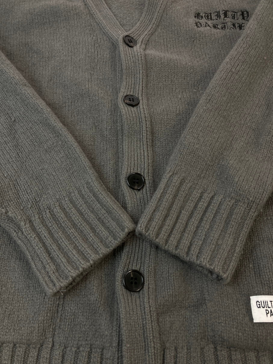 【中古品】【メンズ】 WACKO MARIA ワコマリア 20FW WOOL CARDIGAN ウールカーディガン 142-251102-zi-27-min サイズ：M カラー：グレー 万代Net店