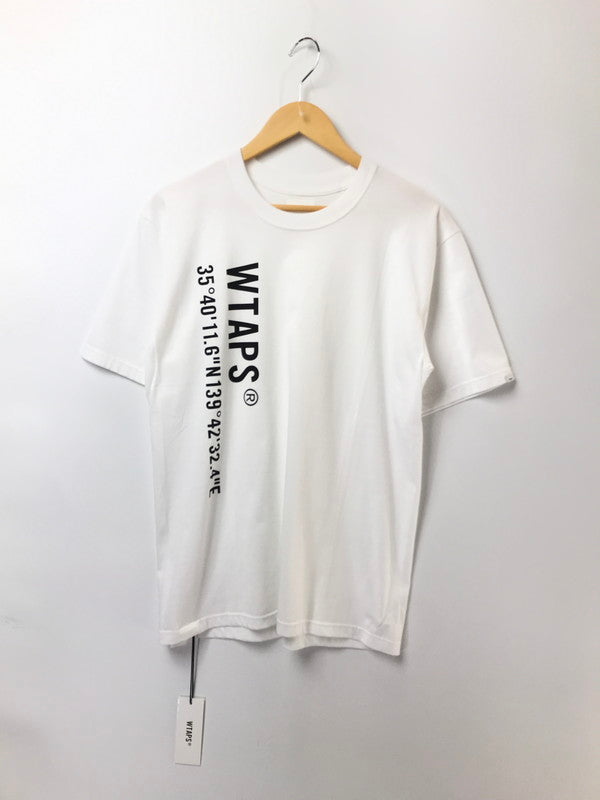 【中古品】【メンズ】 WTAPS ダブルタップス 22FW GPS S/S TEE 221PCDT-ST07S Tシャツ 半袖Tシャツ 142-260518-na-03-tagh サイズ：02 カラー：ホワイト 万代Net店
