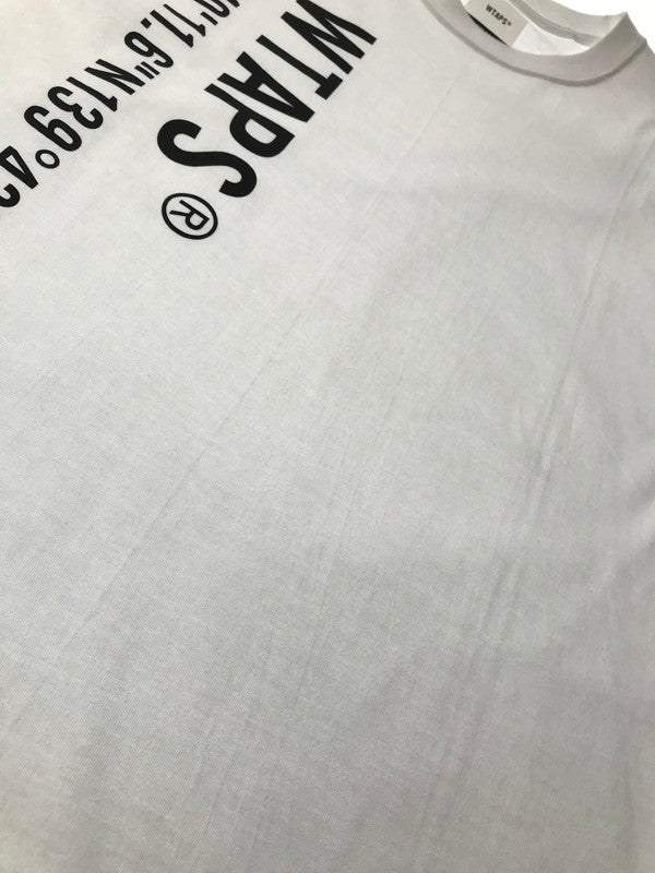 【中古品】【メンズ】 WTAPS ダブルタップス 22FW GPS S/S TEE 221PCDT-ST07S Tシャツ 半袖Tシャツ 142-260518-na-03-tagh サイズ：02 カラー：ホワイト 万代Net店