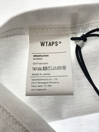 【中古品】【メンズ】 WTAPS ダブルタップス 22FW GPS S/S TEE 221PCDT-ST07S Tシャツ 半袖Tシャツ 142-260518-na-03-tagh サイズ：02 カラー：ホワイト 万代Net店