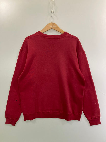 【中古品】【メンズ】 RUSELL ATHLETIC ラッセルアスレチック80-90's BAMA COLLEGE PRINT CREWNECK SWEATSHIRT 80-90年代 アラバマ大学 カレッジプリント クルーネックスウェットシャツ トップス 146-260107-kk-67-min サイズ：XL カラー：レッド 万代Net店