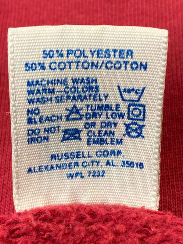 【中古品】【メンズ】 RUSELL ATHLETIC ラッセルアスレチック80-90's BAMA COLLEGE PRINT CREWNECK SWEATSHIRT 80-90年代 アラバマ大学 カレッジプリント クルーネックスウェットシャツ トップス 146-260107-kk-67-min サイズ：XL カラー：レッド 万代Net店