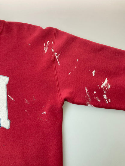 【中古品】【メンズ】 RUSELL ATHLETIC ラッセルアスレチック80-90's BAMA COLLEGE PRINT CREWNECK SWEATSHIRT 80-90年代 アラバマ大学 カレッジプリント クルーネックスウェットシャツ トップス 146-260107-kk-67-min サイズ：XL カラー：レッド 万代Net店
