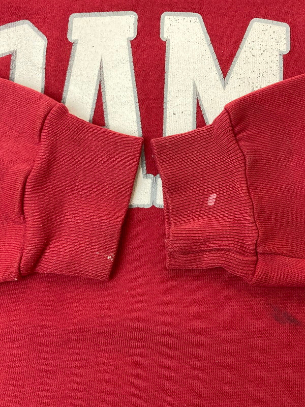 【中古品】【メンズ】 RUSELL ATHLETIC ラッセルアスレチック80-90's BAMA COLLEGE PRINT CREWNECK SWEATSHIRT 80-90年代 アラバマ大学 カレッジプリント クルーネックスウェットシャツ トップス 146-260107-kk-67-min サイズ：XL カラー：レッド 万代Net店