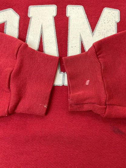 【中古品】【メンズ】 RUSELL ATHLETIC ラッセルアスレチック80-90's BAMA COLLEGE PRINT CREWNECK SWEATSHIRT 80-90年代 アラバマ大学 カレッジプリント クルーネックスウェットシャツ トップス 146-260107-kk-67-min サイズ：XL カラー：レッド 万代Net店