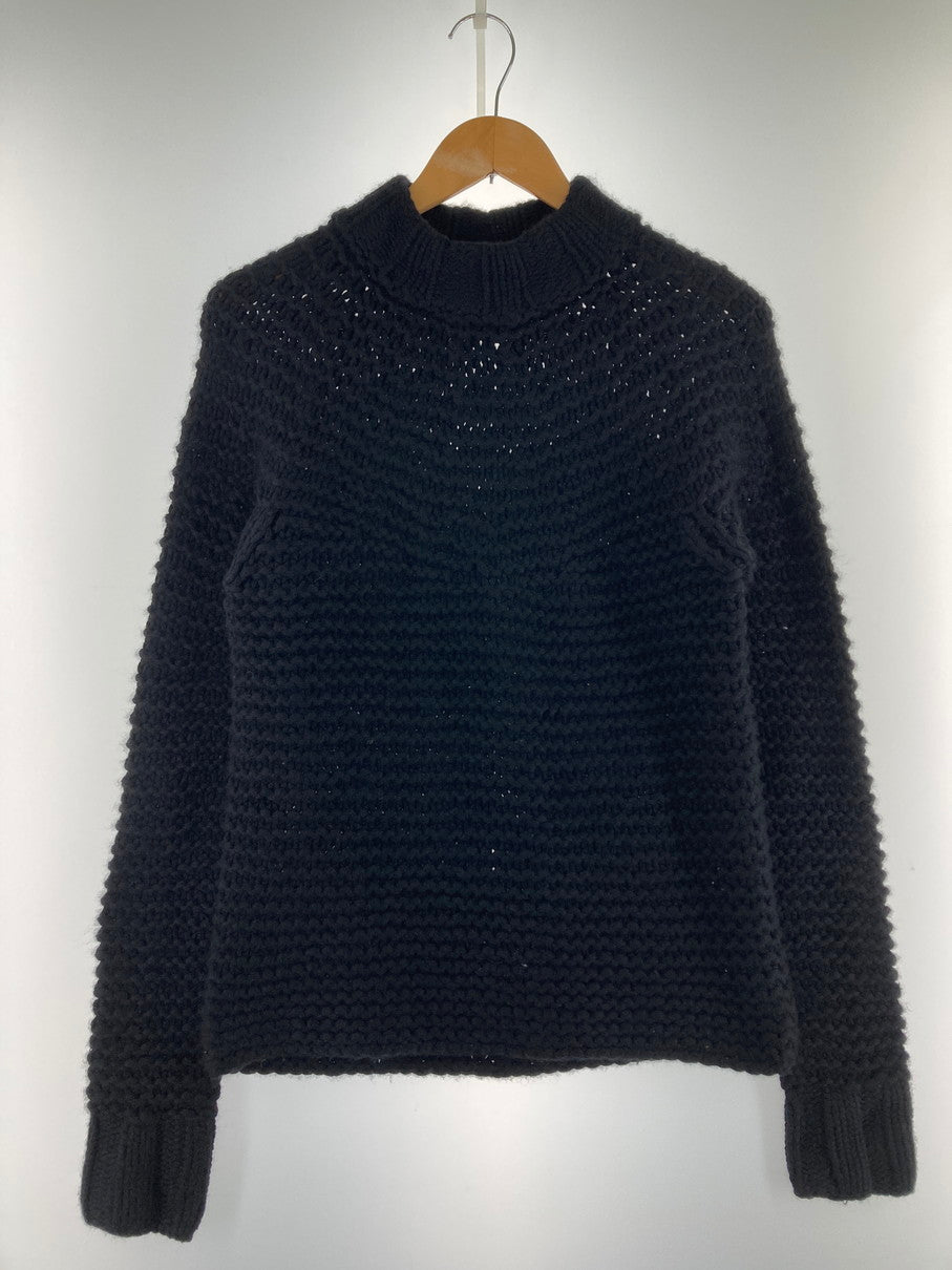 【中古品】【メンズ】 DRIES VAN NOTEN ドリスヴァンノッテン CASHMERE LOW GAUGE KNIT 3651-6005 カシミヤ ローゲージニット ライカ期 トップス 141-251107-yn-01-min サイズ：M カラー：ブラック 万代Net店