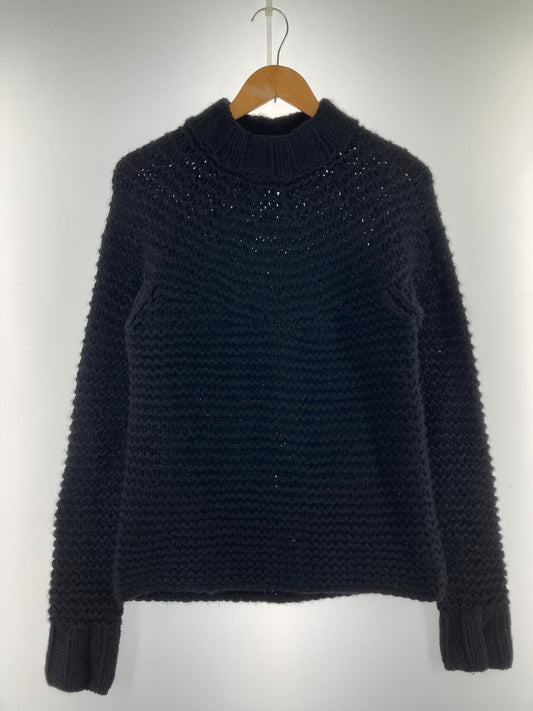 【中古品】【メンズ】 DRIES VAN NOTEN ドリスヴァンノッテン CASHMERE LOW GAUGE KNIT 3651-6005 カシミヤ ローゲージニット ライカ期 トップス 141-251107-yn-01-min サイズ：M カラー：ブラック 万代Net店