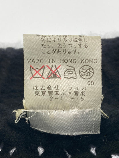【中古品】【メンズ】 DRIES VAN NOTEN ドリスヴァンノッテン CASHMERE LOW GAUGE KNIT 3651-6005 カシミヤ ローゲージニット ライカ期 トップス 141-251107-yn-01-min サイズ：M カラー：ブラック 万代Net店