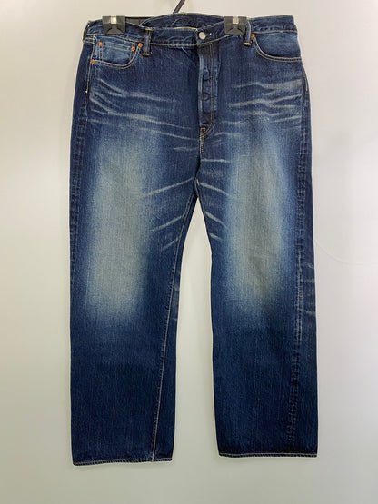 【未使用品】【メンズ】 THE FLAT HEAD ザフラットヘッド STRAIGHT JEANS 3005C ストレートジーンズ ボトムス ボタンフライ ストレート デニムパンツ 156-251030-kk-33-min サイズ：44 カラー：インディゴ 万代Net店