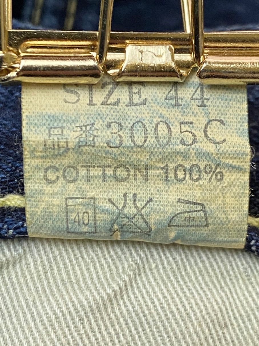 【未使用品】【メンズ】 THE FLAT HEAD ザフラットヘッド STRAIGHT JEANS 3005C ストレートジーンズ ボトムス ボタンフライ ストレート デニムパンツ 156-251030-kk-33-min サイズ：44 カラー：インディゴ 万代Net店