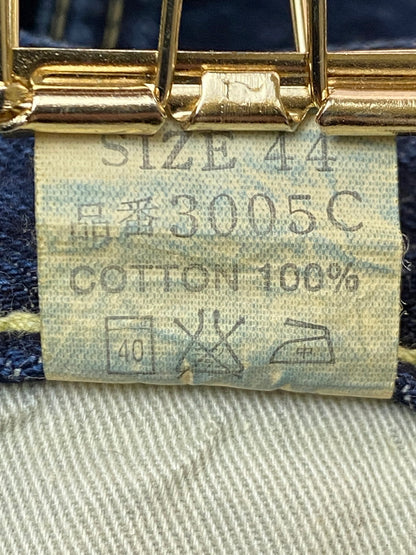 【未使用品】【メンズ】 THE FLAT HEAD ザフラットヘッド STRAIGHT JEANS 3005C ストレートジーンズ ボトムス ボタンフライ ストレート デニムパンツ 156-251030-kk-33-min サイズ：44 カラー：インディゴ 万代Net店