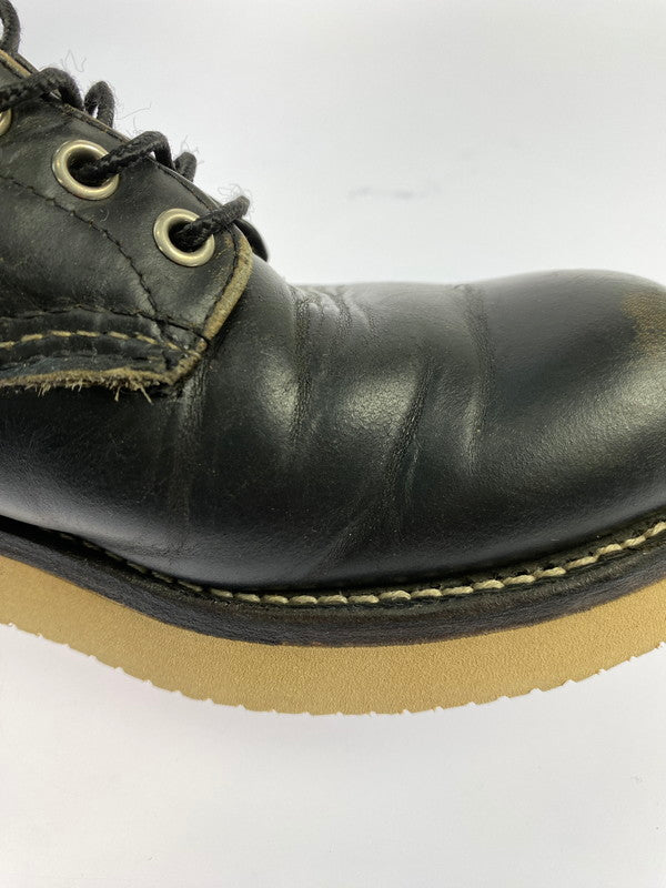 【中古品】【メンズ】 RED WING レッドウィング 四角犬タグ 90S プレーントゥ アイリッシュセッター ワークブーツ 8165 靴 164-251106-jt-06-min サイズ：US 9 D カラー：ブラック 万代Net店