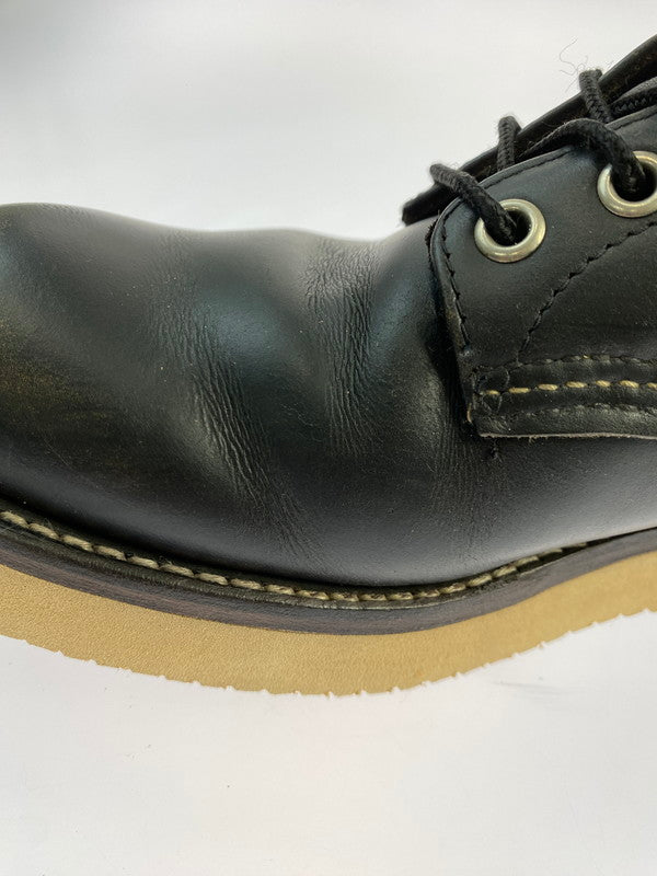 【中古品】【メンズ】 RED WING レッドウィング 四角犬タグ 90S プレーントゥ アイリッシュセッター ワークブーツ 8165 靴 164-251106-jt-06-min サイズ：US 9 D カラー：ブラック 万代Net店