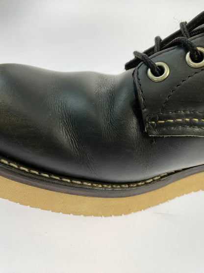 【中古品】【メンズ】 RED WING レッドウィング 四角犬タグ 90S プレーントゥ アイリッシュセッター ワークブーツ 8165 靴 164-251106-jt-06-min サイズ：US 9 D カラー：ブラック 万代Net店