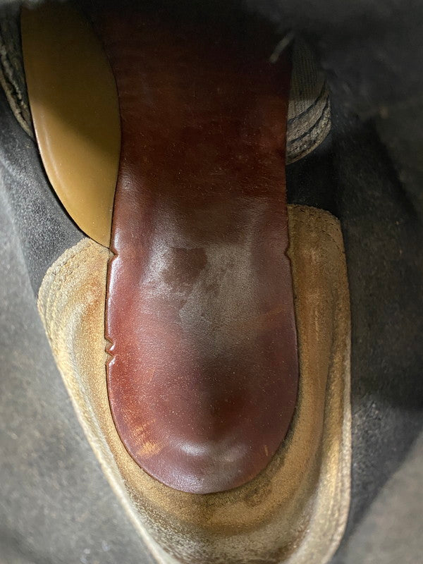 【中古品】【メンズ】 RED WING レッドウィング 四角犬タグ 90S プレーントゥ アイリッシュセッター ワークブーツ 8165 靴 164-251106-jt-06-min サイズ：US 9 D カラー：ブラック 万代Net店