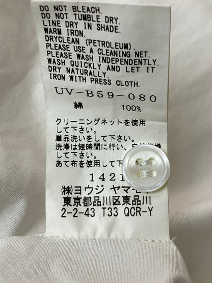 【中古品】【メンズ】 S'YTE サイト BROAD REGULAR COLLER LONG SHIRT UV-B59-080 ブロード レギュラーカラー ロングシャツ 長袖 トップス Yohji Yamamoto 140-251106-kk-87-min サイズ：3 カラー：ホワイト 万代Net店