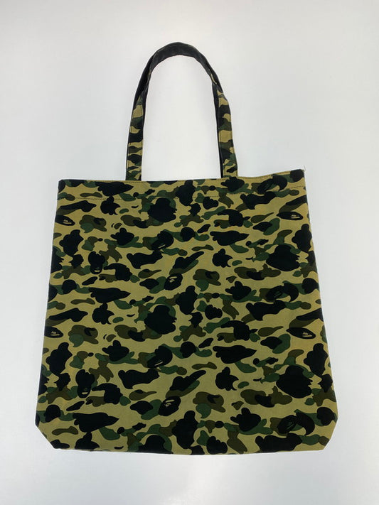 【中古品】【メンズ/レディース】 A BATHING APE アベイシングエイプ BAPE CAMO TOTE BAG カモ トートバッグ 188-251116-AS-16-min カラー：カモフラージュ 万代Net店