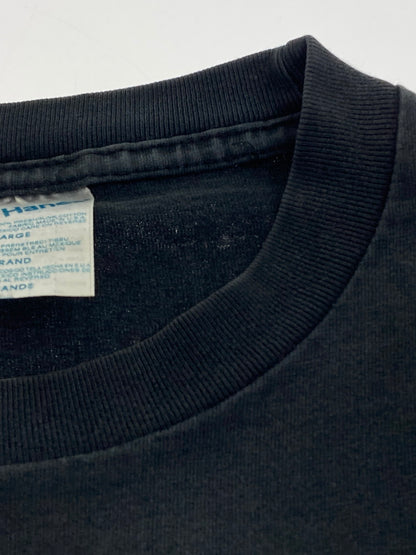 【中古品】【メンズ】 A BATHING APE アベイシングエイプ 初期HANESボディ 90S APE SHALL NEVER KILL APE Tシャツ トップス 146-251106-jt-29-min サイズ：L カラー：ブラック 色あせ 万代Net店