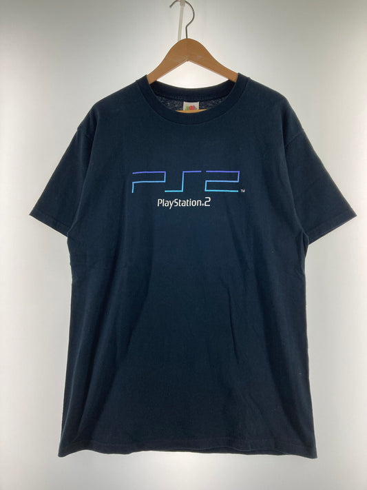 【中古品】【メンズ】 PLAY STATION2 企業ロゴ TEE Tシャツ トップス 146-251106-jt-23-min サイズ：L カラー：ブラック 万代Net店