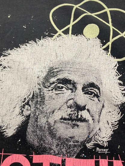 【中古品】【メンズ】 ALBERT EINSTEIN アルベルト・アインシュタイン 90S SMITHSONIAN INSTITUTION TEE スミソニアン インスティテューション Tシャツ トップス 146-251106-jt-24-min カラー：ブラック 万代Net店