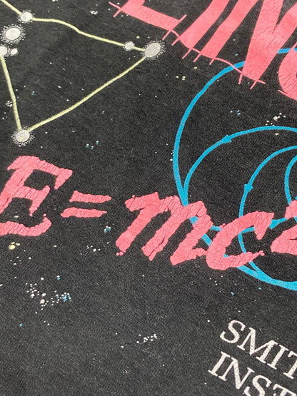 【中古品】【メンズ】 ALBERT EINSTEIN アルベルト・アインシュタイン 90S SMITHSONIAN INSTITUTION TEE スミソニアン インスティテューション Tシャツ トップス 146-251106-jt-24-min カラー：ブラック 万代Net店