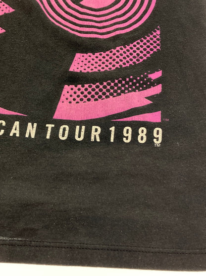 【中古品】【メンズ】 ROLLING STONES ローリングストーンズ NORTH AMERICAN TOUR 1989 ツアーTシャツ トップス 146-251106-jt-25-min カラー：ブラック 万代Net店