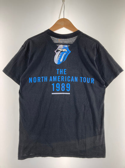 【中古品】【メンズ】 ROLLING STONES ローリングストーンズ NORTH AMERICAN TOUR 1989 ツアーTシャツ トップス 146-251106-jt-25-min カラー：ブラック 万代Net店