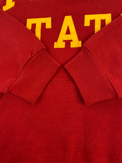 【現状渡し品】【メンズ】 RUSSELL ATHLETIC ラッセルアスレチック 90S メキシコ製 IOWA STATE HOODIE プルオーバーパーカー 146-260718-AS-51-min サイズ：L カラー：レッド/イエロー 万代Net店