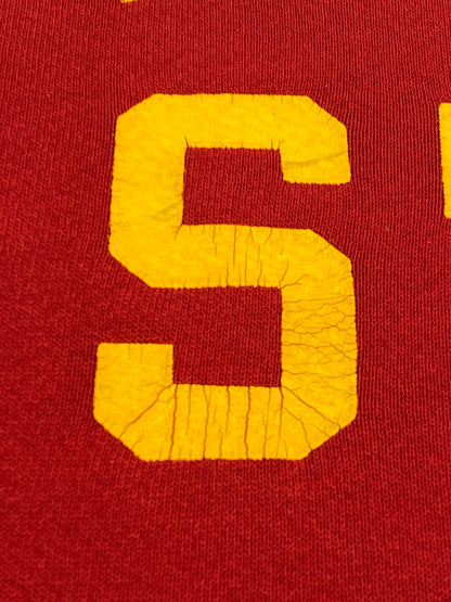 【現状渡し品】【メンズ】 RUSSELL ATHLETIC ラッセルアスレチック 90S メキシコ製 IOWA STATE HOODIE プルオーバーパーカー 146-260718-AS-51-min サイズ：L カラー：レッド/イエロー 万代Net店