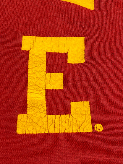 【現状渡し品】【メンズ】 RUSSELL ATHLETIC ラッセルアスレチック 90S メキシコ製 IOWA STATE HOODIE プルオーバーパーカー 146-260718-AS-51-min サイズ：L カラー：レッド/イエロー 万代Net店