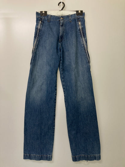 【中古品】【メンズ】 MM6 MAISON MARGIELA エムエム6メゾンマルジェラ SH0KA0011 SIDE ZIP DENIM PANTS サイドジップ デニムパンツ ボトムス 152-251101-AS-18-min サイズ：46 カラー：インディゴ 万代Net店