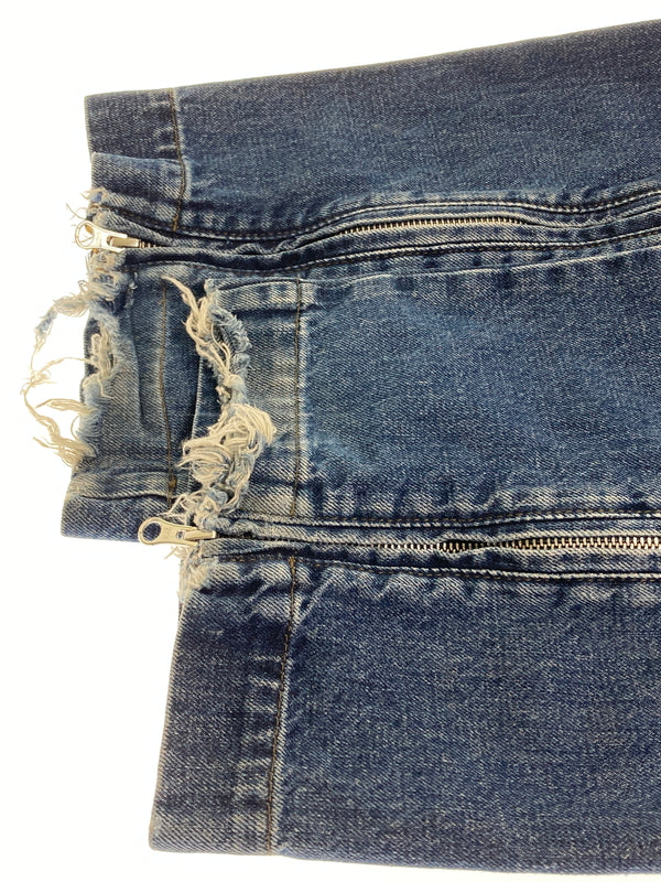 【中古品】【メンズ】 MM6 MAISON MARGIELA エムエム6メゾンマルジェラ SH0KA0011 SIDE ZIP DENIM PANTS サイドジップ デニムパンツ ボトムス 152-251101-AS-18-min サイズ：46 カラー：インディゴ 万代Net店