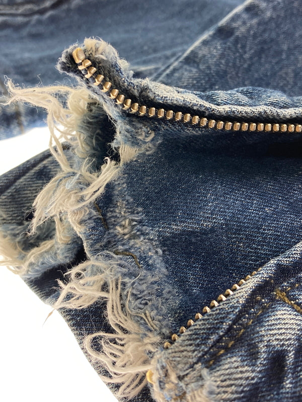 【中古品】【メンズ】 MM6 MAISON MARGIELA エムエム6メゾンマルジェラ SH0KA0011 SIDE ZIP DENIM PANTS サイドジップ デニムパンツ ボトムス 152-251101-AS-18-min サイズ：46 カラー：インディゴ 万代Net店