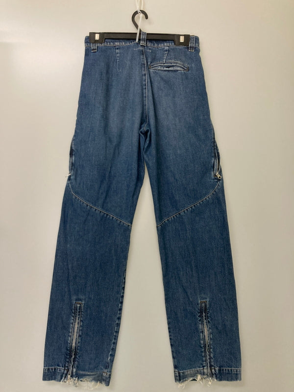 【中古品】【メンズ】 MM6 MAISON MARGIELA エムエム6メゾンマルジェラ SH0KA0011 SIDE ZIP DENIM PANTS サイドジップ デニムパンツ ボトムス 152-251101-AS-18-min サイズ：46 カラー：インディゴ 万代Net店