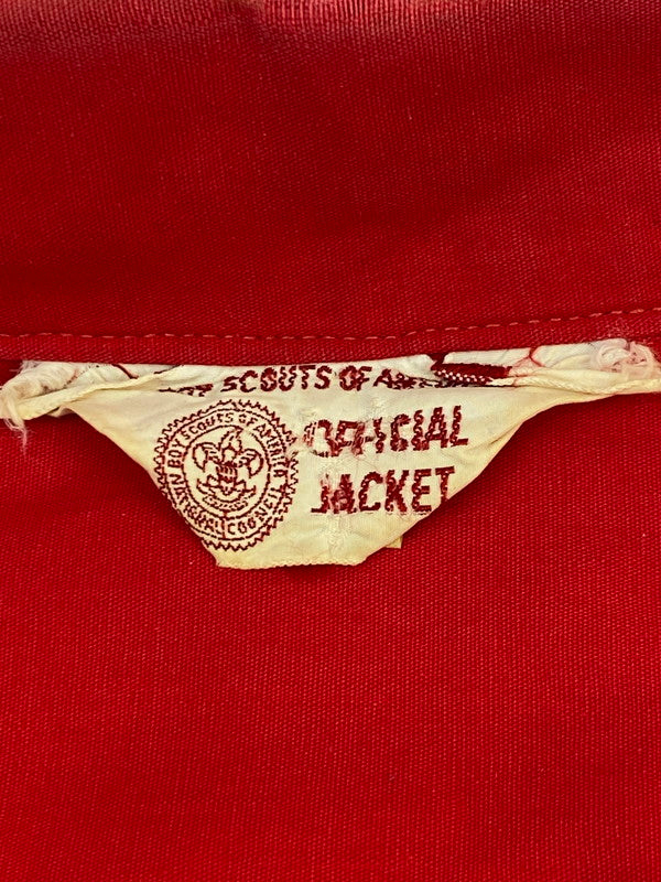 【現状渡し品】【メンズ】 BOY SCOUTS OF AMERICA ボーイスカウト オブ アメリカ 70's OFFICIAL WORK JACKET VINTAGE 70年代 オフィシャル ワークジャケット ライトアウター 146-251029-kk-14-min サイズ：表記消え 下記参照 カラー：レッド 万代Net店